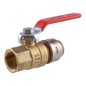 SharkBite Max 3/4 in. Brass Push-to-Connect x FIP Ball Valve (UR22186)