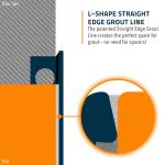 TrimMaster Silver 1/2 in. x 98 1/2 in. Aluminum L Shaped Tile Edging Trim (H8703MF98)