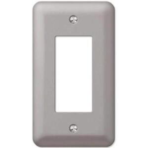 Hampton Bay Declan 1-Gang Pewter Rocker Steel Wall Plate (BPMSPP-R)