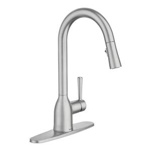 MOEN Adler Single-Handle Pull-Down Sprayer Kitchen Faucet with Power Clean and Reflex in Spot Resist Stainless (87233SRS)