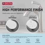 Delta Portwood 4 in. Centerset 2-Handle Bathroom Faucet in SpotShield Brushed Nickel (25770LF-SP)