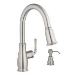 Glacier Bay Kagan Stainless Steel Pull Down Kitchen Faucet (21-K153KSS-GB)