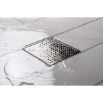 Oatey Designline 4 in. x 4 in. Stainless Steel Square Shower Drain with Square Pattern Drain Cover (DSS2040R2)