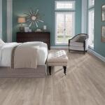 TrafficMaster Taupe Oak 4 MIL x 6 in. W x 36 in. L Peel and Stick Water Resistant Luxury Vinyl Plank Flooring (36 sqft/case) (WD6841)