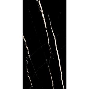 MSI Tavish Nero 24 in. x 48 in. Polished Porcelain Stone Look Floor and Wall Tile (16 sq. ft./Case) (NHDTAVNER2448PC)