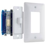 Commercial Electric 1-Gang Toggle Cover-up Plastic Wall Plate Adapter, White (Textured/Paintable Finish) - PPAW-T