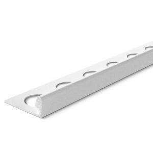 TrimMaster Textured White 3/8 in. x 98-1/2 in. Aluminum L-Shaped Tile Edging Trim (H8702TW98)