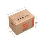 The Home Depot 17 in. L x 11 in. W x 11 in. D Heavy-Duty Small Moving Box with Handles (HDSBX)