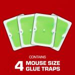TOMCAT Super Hold Glue Traps, Ready-To-Use, Mouse Size for Mice, Cockroaches, Spiders, and Scorpions, 4 Traps (036271005)
