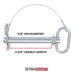 TowSmart 5/8 in. x 4-3/4 in. Steel Clevis Pin (1205)