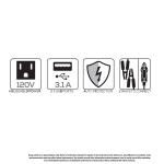 VECTOR 500 Watt Power Inverter, Dual Power Inverter, Two USB Charging Ports (PI500V)