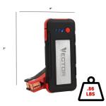 VECTOR 1600 Peak Amp Automotive Lithium Jump Starter, Portable Power - 15W USB-A & USB-C (SS16LV)