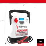 VECTOR 1000 Amp Jump Starter, Compressor, USB Power (VECJ1C)