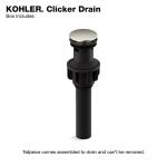 KOHLER Standard Clicker Drain with Overflow in Vibrant Brushed Nickel (K-RH1274364-BN)