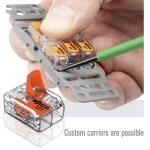 WAGO 221-412/996-010 2-Wire Lever Nuts Conductor Compact Splicing Connectors, 12-24 AWG (10-Pack)(60343606)