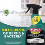 Weiman 24 oz. Granite and Stone Disinfectant Countertop Cleaner and Polish Spray (109A)