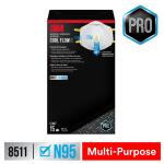 3M 8511 N95 Sanding and Fiberglass Respirator with Cool Flow Valve 15-Pack (8511H15-DC-PS)