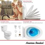 American Standard Reliant 12" Rough-In Round Toilet (1.28 GPF) with Slow Close Seat