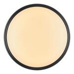 Commercial Electric 12 in. Light Matte Black and White Adjustable CCT Integrated LED Ceiling Flush Mount Fixture with Interchangeable Trim (CA8aA018ER125WB)