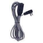 HDX 12 ft. 16/2 Light Duty Indoor Braided Tight Space Extension Cord, Black/White (FSEX30)