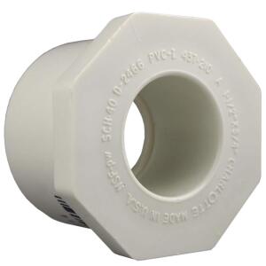 Charlotte Pipe 2 in. x 1 in. PVC Schedule 40 Spigot x S Reducer Bushing (PVC021071300HD)