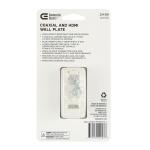 Commercial Electric 1-Gang White HDMI and Coaxial Plastic Wall Plate (DPPSSW-1CH-1)