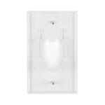 Commercial Electric 1-Gang White Cable Pass-Through Plastic Wall Plate with Recessed In-Wall Opening (DPPSSW-1BN-1)