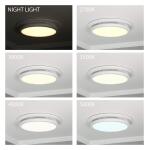 Commercial Electric Exclusive 110 CFM 1.5 Sones Humidity Sensor, Adjustable CCT LED and Night Light Ceiling Bathroom Exhaust Fan with Bluetooth