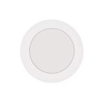 Commercial Electric 7 in. Matte White Slim LED Flush Mount 854 Lumens Soft White 3000K Indoor Bedroom Closet Kitchen Lighting (2-Pack) (C01126401A)