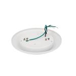 Commercial Electric 7 in. Matte White Slim LED Flush Mount 854 Lumens Soft White 3000K Indoor Bedroom Closet Kitchen Lighting (2-Pack) (C01126401A)