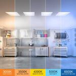 Commercial Electric 2 ft. x 2 ft. 4250 Lumens Non-Dimmable White Integrated LED Flat Panel Ceiling Flush Mount Light Fixture Selectable 5CCT (FP2X2/6WY/WH/HDT)