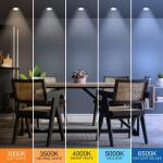 Commercial Electric 11 in. 12.5-Watt Dimmable White Integrated LED 875 Lumens Round Flat Panel Ceiling Flush Mount with Color Change 5CCT (74210/6WY/HD)