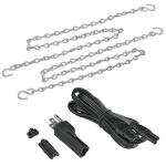 Commercial Electric 40 in. 3000 Lumens Plug-in Motion Sensing Integrated LED Linkable Shop Light 120 Volt 4000K Black Brushed Nickel (55701191)