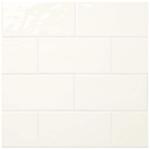 Daltile LuxeCraft White 4 in. x 8 in. Glazed Ceramic Subway Wall Tile (10.5 sq. ft./case) (LC1548MODHD1P2)