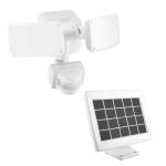 Defiant 180° White Motion Sensor Solar Powered Outdoor 2-Head LED Security Flood Light 1000 Lumens (DFI-0654-WH)