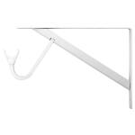 Everbilt 8 in. x 12.4 in. x 1.05 in. White Steel Shelf and Rod Bracket Heavy Duty 300 lbs. (EH-WSTHDUS-318)