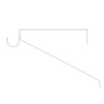 Everbilt 12.65 in. L Suitable for 9.8 in. Deep Shelf White Steel Shelf and Rod Bracket (EH-WSTHDUS-336)