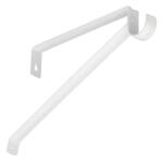 Everbilt 12.65 in. L Suitable for 9.8 in. Deep Shelf White Steel Shelf and Rod Bracket (EH-WSTHDUS-336)