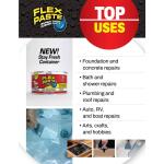 FLEX SEAL FAMILY OF PRODUCTS Flex Paste 16 oz. White Interior/Exterior Multipurpose Sealant (PFSWHTR16)