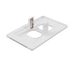 GLOCOVER White 1-Gang Duplex Outlet Wall Plate with Built-In Nightlight - GC-CCDO-W
