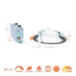 HALO RL 6 in. Canless Recessed LED Downlight, 900/1200lm, 5CCT, D2W, 120V, DM (RL6LS9FSD2W1EWHDM)