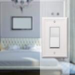 Hampton Bay Ascher 1 Gang Rocker Steel Wall Plate - White (149RWHB)