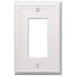 Hampton Bay Ascher 1 Gang Rocker Steel Wall Plate - White (149RWHB)