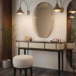 Jeffrey Court Serenity Dolomite 11.125 in. x 11.875 in. Elongated Hex Matte White/Grey Glass Mosaic Wall/Floor Tile (0.917 SF/Each) (13157)