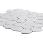 Jeffrey Court Whisper Valley White 11 in. x 12.625 in. Hexagon Matte Porcelain Wall and Floor Mosaic Tile (0.964 sq. ft./Each) (98439)