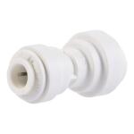 John Guest 5/16 in. O.D. x 1/4 in. O.D. Push-to-Connect Polypropylene Reducing Coupling Fitting (PP201008WHD)