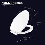 Kohler Highline Elongated Toilet Seat with Soft Close