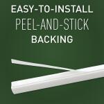 Legrand Wiremold CordMate II Cord Cover 5 ft. Channel, Cord Hider for Home or Office, Holds 3 Cables, White (C50)