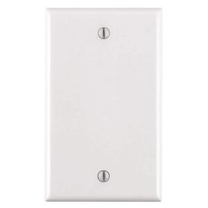 Leviton 1-Gang White Blank Plate Plastic Standard Wall Plate (1-Pack) - R52-88014-00W