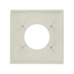 Leviton 2-Gang White 2.145 in. Single Outlet/Receptacle Nylon Standard Wall Plate (1-Pack) - R52-80726-00W